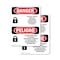 Signmission Lockout Tagout Setup Maintenance Bilingual Danger Sign, Plastic, 10in W x 14in L, 2PK OS-2PACK-DS-P-1014-VS-1428 - alternate 1